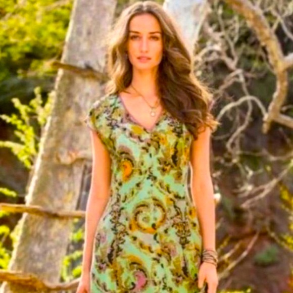 🪷Sundance🪷Silk Jacquard Dress - Picture 9 of 9